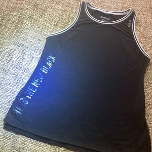Reebok fit is the new black black tank top size large